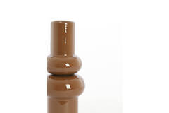 Vase deco Ø15x36 cm IRISSA caramel