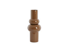 Vase deco Ø19x43 cm IRISSA caramel