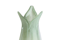 Vase Ø14x28 cm EVINA glass mint green