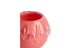 Vase Ø17x14,5 cm LYSIRA glass coral