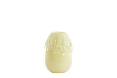 Vase Ø17,5x23 cm LYSIRA glass light yellow