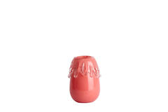 Vase Ø17,5x23 cm LYSIRA glass coral
