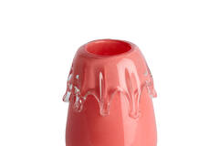 Vase Ø17,5x23 cm LYSIRA glass coral