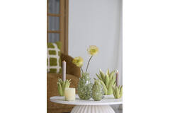 Vase Ø14x21,5 cm DESMIRA glass green-grey