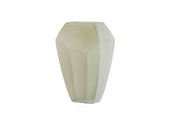 Vase 30x16x44,5 cm VIONNA glass olive green