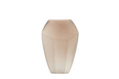 Vase 30x16x44,5 cm VIONNA glass light brown