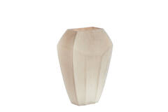 Vase 30x16x44,5 cm VIONNA glass light brown
