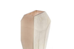 Vase 30x16x44,5 cm VIONNA glass light brown