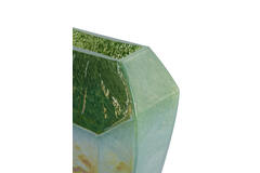 Vase 30x16x44,5 cm VIONNA glass dark green lustre
