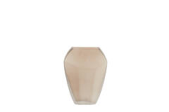 Vase 25x12,5x33,5 cm VIONNA glass light brown