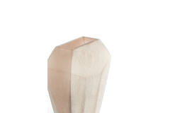 Vase 25x12,5x33,5 cm VIONNA glass light brown