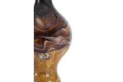 Vase Ø14,5x29,5 cm JORVEN glass brown+cream+black