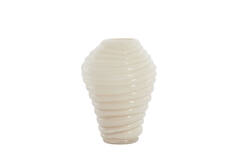 Vase Ø18x25 cm FENLOR glass cream