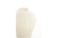 Vase Ø18x25 cm FENLOR glass cream