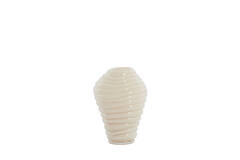 Vase Ø13x18 cm FENLOR glass cream