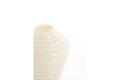 Vase Ø13x18 cm FENLOR glass cream