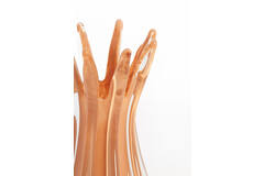 Vase Ø15x25 cm RELIEN glass caramel