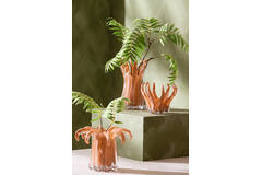 Vase Ø24x19 cm AVENIA glass caramel