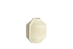 Pot deco 34,5x31,5x37,5 cm NORIC matt cream
