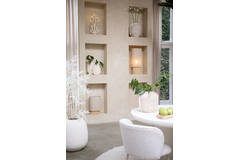 Pot deco 34,5x31,5x37,5 cm NORIC matt cream