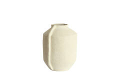 Pot deco 35x32x44 cm NORIC matt cream