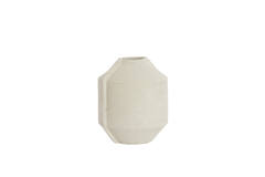 Pot deco 35x32x57 cm NORIC matt cream