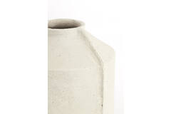 Pot deco 35x32x57 cm NORIC matt cream