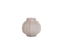 Vase Ø27x26 cm TEJEDA glass light brown
