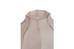 Vase Ø27x26 cm TEJEDA glass light brown