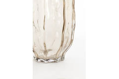 Vase Ø20,5x38 cm TEJEDA glass clear light brown