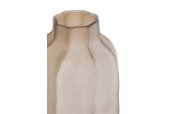 Vase Ø20,5x38 cm TEJEDA glass light brown
