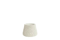 Vase deco Ø28x21 cm OLVERA cream