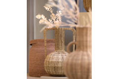 Vase deco Ø30x46 cm BLENZA jute natural