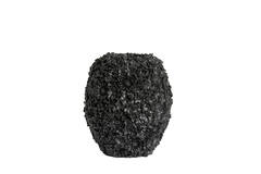 Vase deco Ø27x30,5 cm VIOLETA matt black