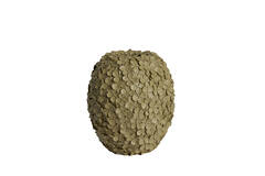 Vase deco Ø27x30,5 cm VIOLETA matt olive green-taupe