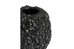 Vase deco Ø17x20 cm VIOLETA matt black
