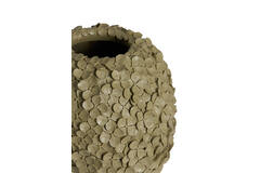 Vase deco Ø17x20 cm VIOLETA matt olive green-taupe
