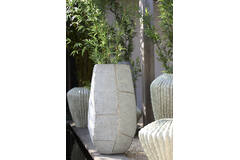 Pot deco 50x47x88 cm AGELO blue grey