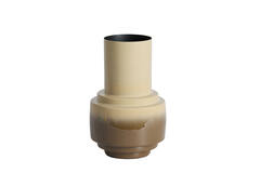 Vase deco Ø22x33,5 cm CARIMA taupe+dark brown