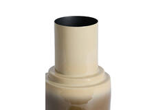 Vase deco Ø22x33,5 cm CARIMA taupe+dark brown