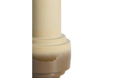 Vase deco Ø22x33,5 cm CARIMA taupe+dark brown