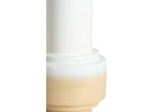 Vase deco Ø22x33,5 cm CARIMA cream+beige