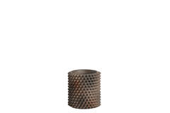 Vase deco Ø17x18,5 cm CALDRAS dark brown