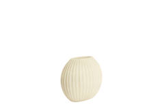 Vase 29x18x24 cm MIRALLI cream