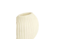 Vase 29x18x24 cm MIRALLI cream