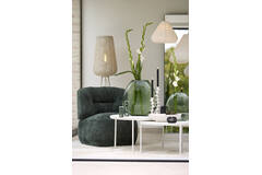 Vase 43x16x43 cm SANTINO glass clear green