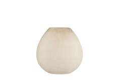 Vase 43x16x43 cm SANTINO glass matt light brown