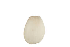 Vase 43x16x43 cm SANTINO glass matt light brown