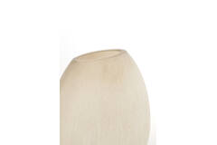 Vase 43x16x43 cm SANTINO glass matt light brown