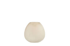 Vase 33x13x33,5 cm SANTINO glass matt light brown